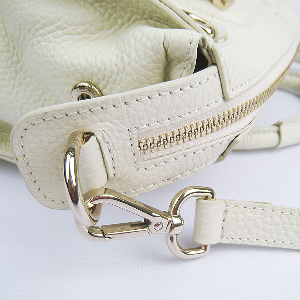 Fake Hermes New Arrival Double-duty leather handbag Off-White 60669 - Click Image to Close